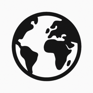 globe terreste pictogramme